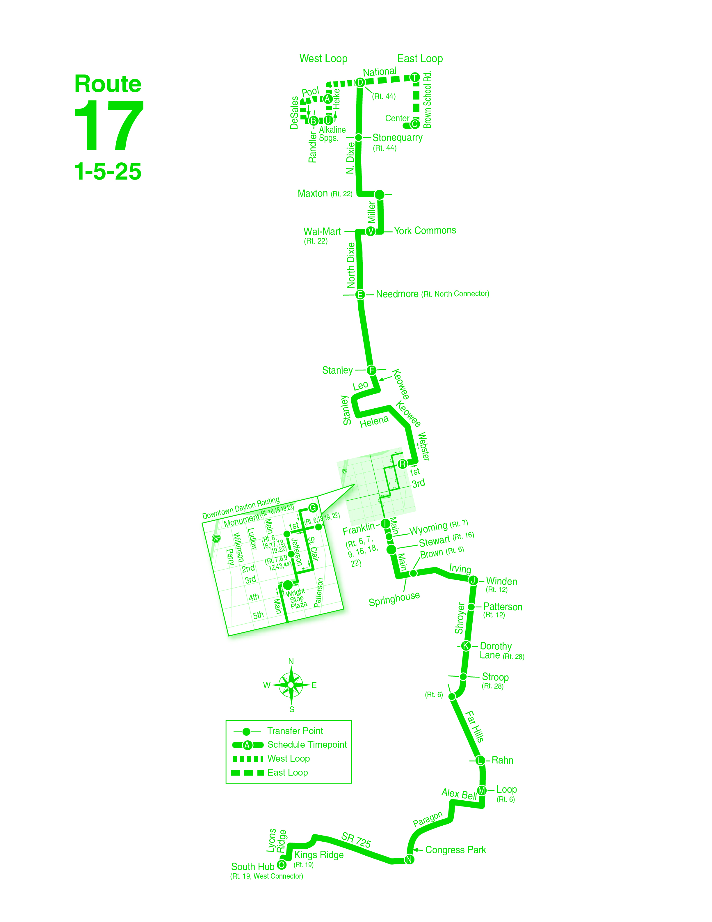 route 17 map 