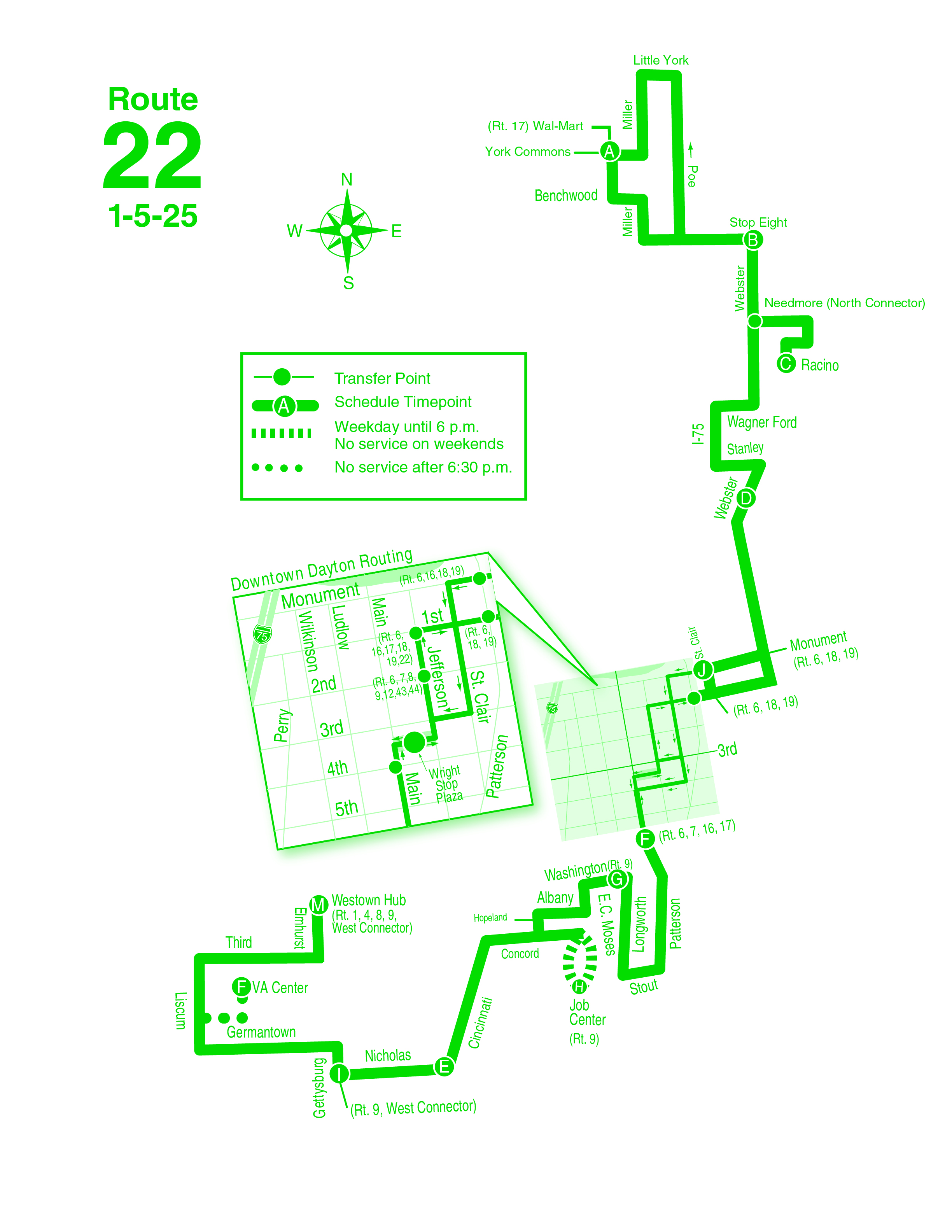 route 22 map